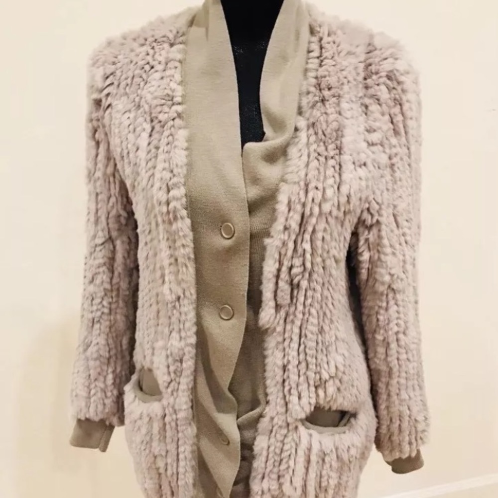 Phillip lim rabbit fur cardigan sweater luxury
